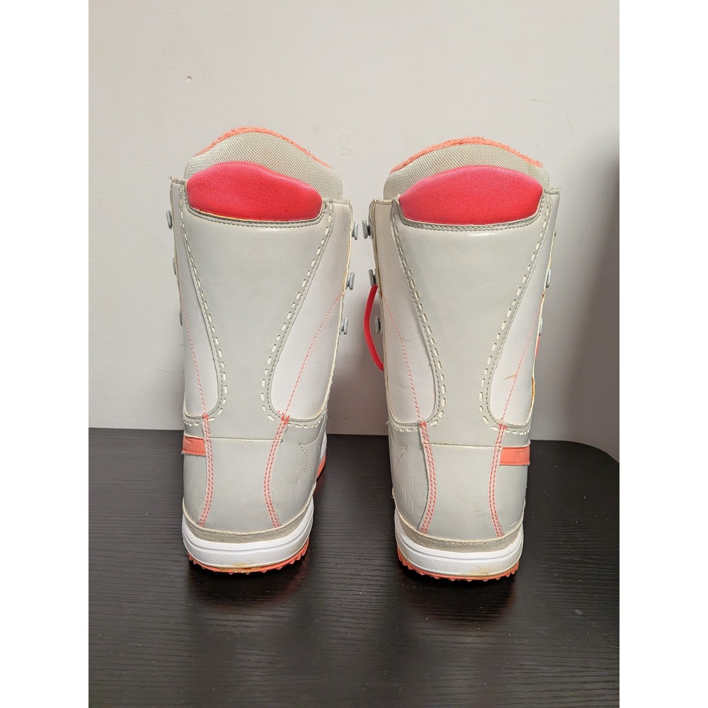 Nike Zoom BAXA Snowboard Boots Womens 6.5 White Coral Blue 407717-100 - Picture 2 of 15